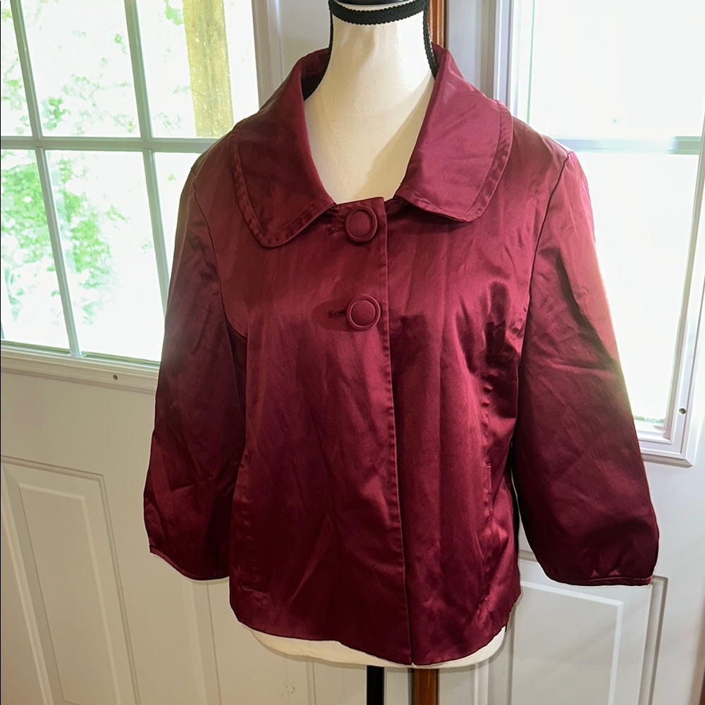 LAL Live A Little Women's Burgundy Jacket